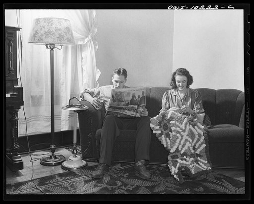 Pittsburgh, Pennsylvania (vicinity). Montour no. 4 mine of the Pittsburgh Coal Company. The assistant superintendent at home with his wife