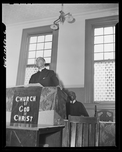 Washington, D.C. Preaching from the pulpit of the Church of God in Christ