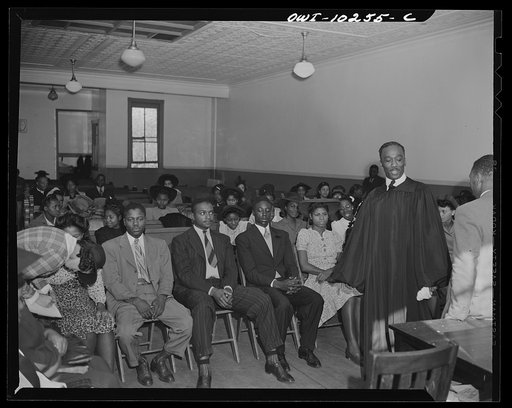 Washington, D.C. Young converts being taken into the Church of God in Christ