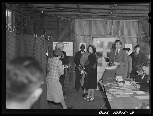 Olney, Maryland. The polls on election day