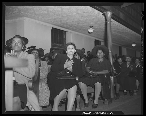 Washington, D.C. Audience applauding a speaker at the citizens' committee mass meeting