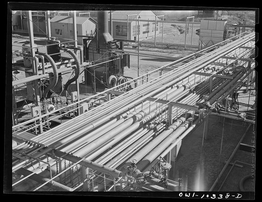 System of pipeline at a gasoline plant