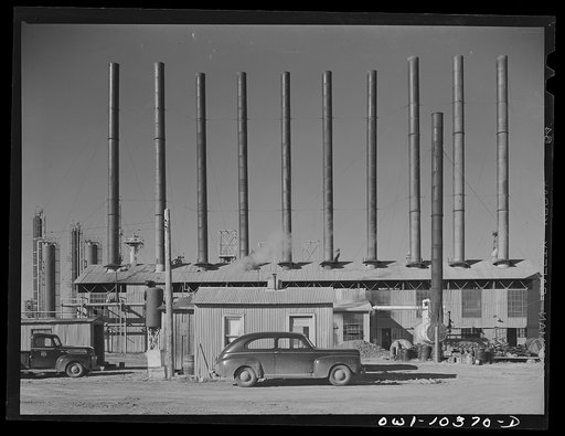 Boiler house at the Phillips gasoline plant