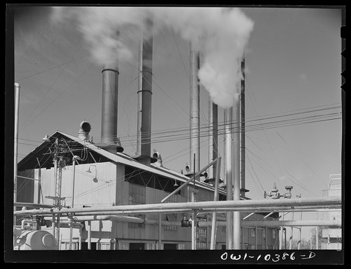 Boiler house at a gasoline plant