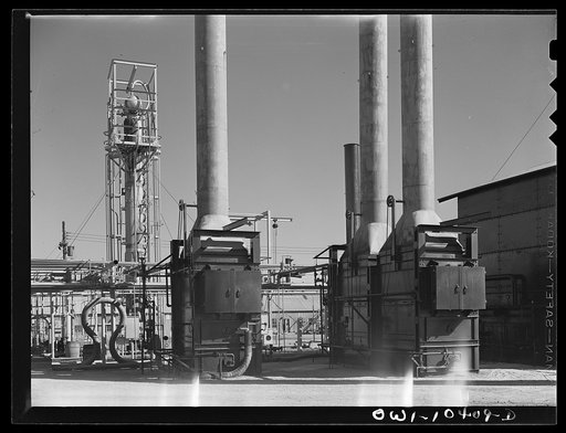 Furnaces at the Phillips gasoline plant