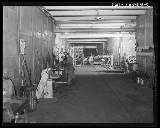 Pittsburgh, Pennsylvania (vicinity). Montour no. 4 mine of the Pittsburgh Coal Company. Underground machine shop