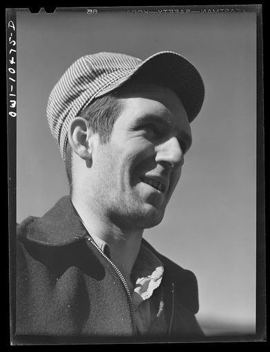 Untitled photo, possibly related to: Chicago, Illinois. Men arriving for work at an Illinois Central Railroad yard