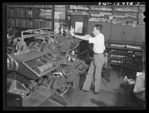 Chicago, Illinois. A pneumatic tube system connects the main yard office with yardmasters' offices throughout the Illinois Central Railroad yard. Switch lists and other communications are quickly sent in this way