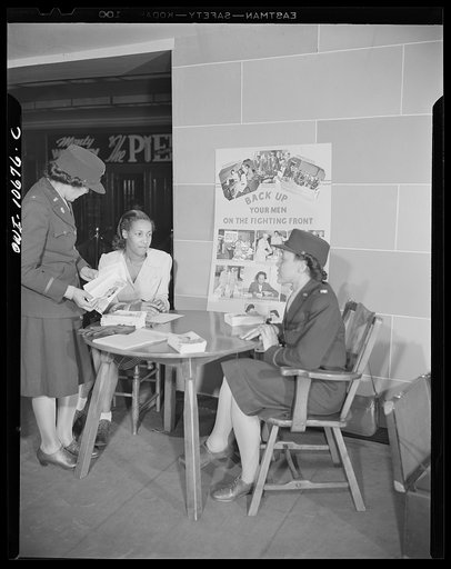 Untitled photo, possibly related to: Washington, D.C. Officers Osby and West of the Women's Army Auxiliary Corps