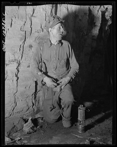 Untitled photo, possibly related to: Pittsburgh, Pennsylvania (vicinity). Montour no. 4 mine of the Pittsburgh Coal Company. Setting off a powder blast with the warning order "fire"