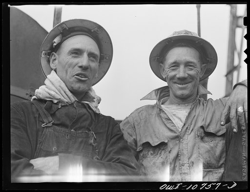 Oklahoma City, Oklahoma. Members of the oil well maintenance crew