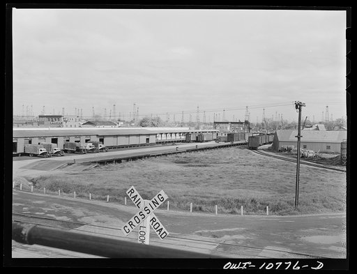 Untitled photo, possibly related to: Oklahoma City, Oklahoma. Oil field