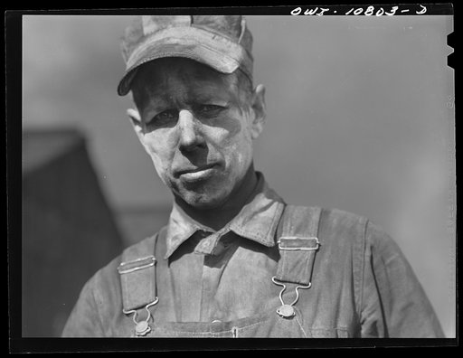 Sunray, Texas. Employee at a carbon black plant