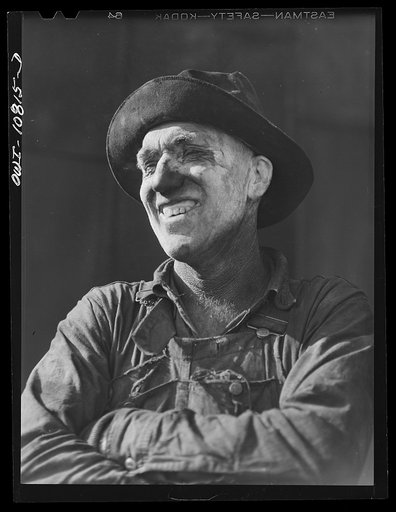 Sunray, Texas. Worker at a carbon black plant
