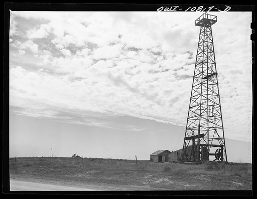 Moore County, Texas. Oil well on the pump