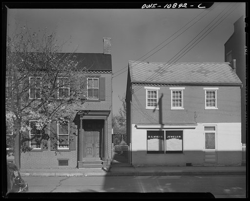 Untitled photo, possibly related to: Manheim, Lancaster County, Pennsylvania. Main street