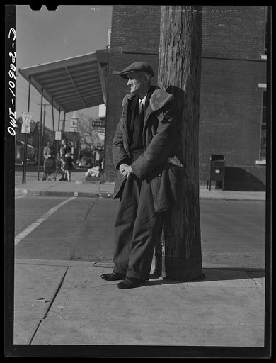 Manheim, Lancaster County, Pennsylvania. Farmer in town to shop