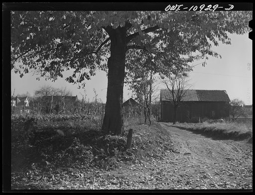 Lancaster County, Pennsylvania. Farm road