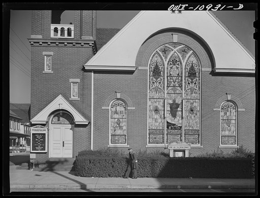 Manheim, Pennsylvania. Church on Main Street