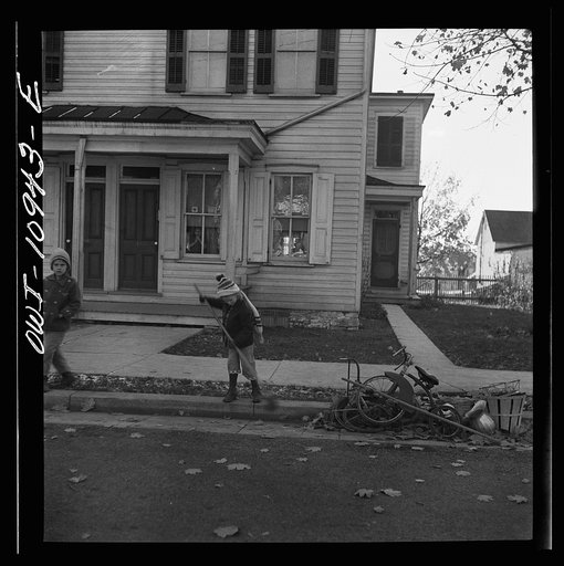 Lititz, Pennsylvania. The pile of scrap is part of curb scrap drive