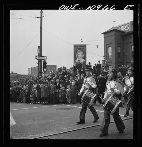 Untitled photo, possibly related to: Lancaster, Pennsylvania. Armistice Day parade