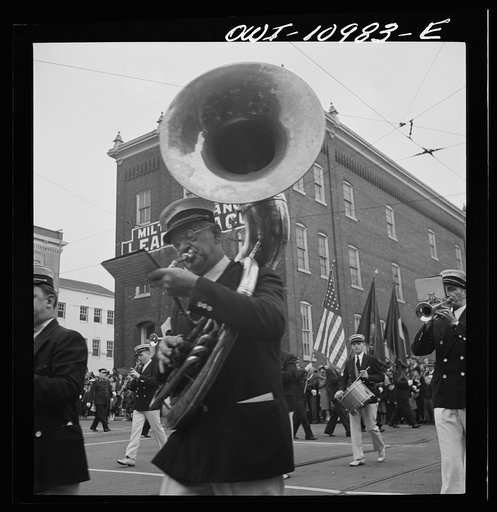 Untitled photo, possibly related to: Lancaster, Pennsylvania. Armistice Day parade