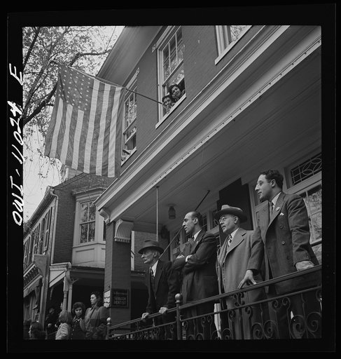 Lancaster, Pennsylvania. Waiting for Armistice Day parade