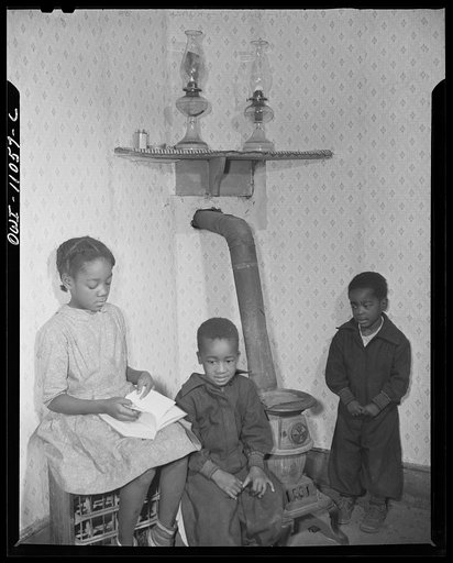 Washington (southwest), D.C. Three Negro children in their home