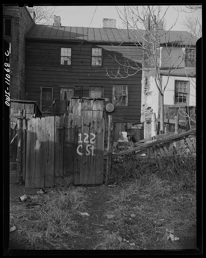 Washington (southwest section), D.C. Wooden privies in the Negro area