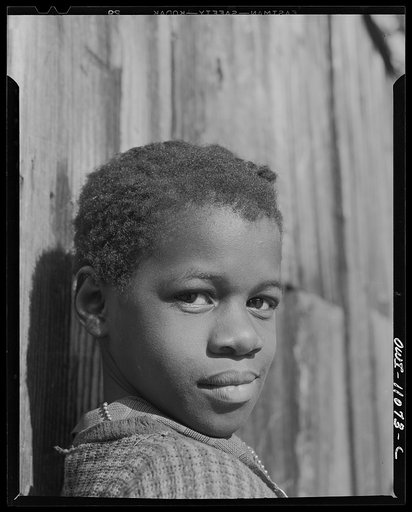 Washington (southwest section), D.C. Portrait of a young Negro girl