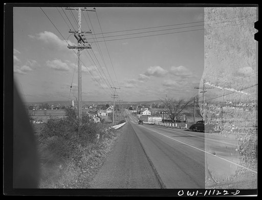 Untitled photo, possibly related to: Lititz, Pennsylvania. The Lancaster to Lititz road as it enters Lititz