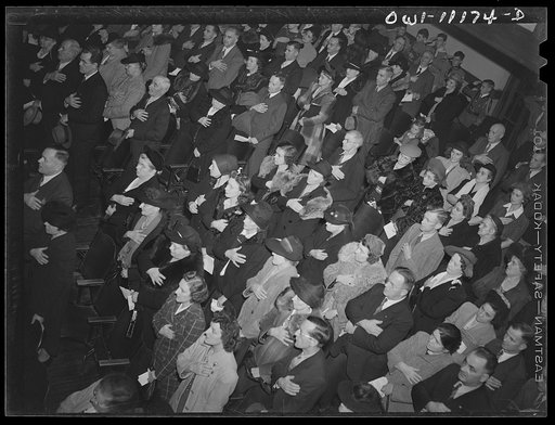 Lititz, Pennsylvania. Audience at the Armistice Day rally