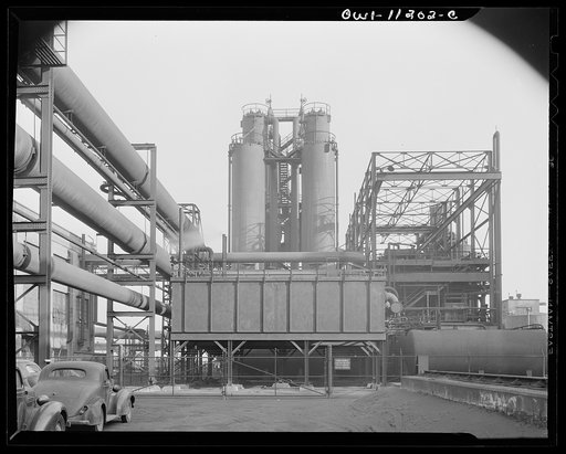 Hanna furnaces of the Great Lakes Steel Corporation. Detroit, Michigan. By-product plant of coke oven