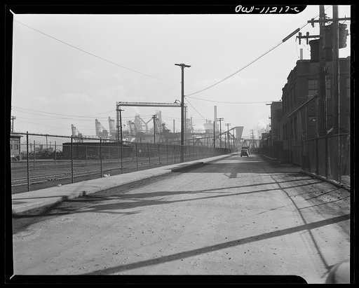 Hanna furnaces of the Great Lakes Steel Corporation. Detroit, Michigan. Hanna furnaces
