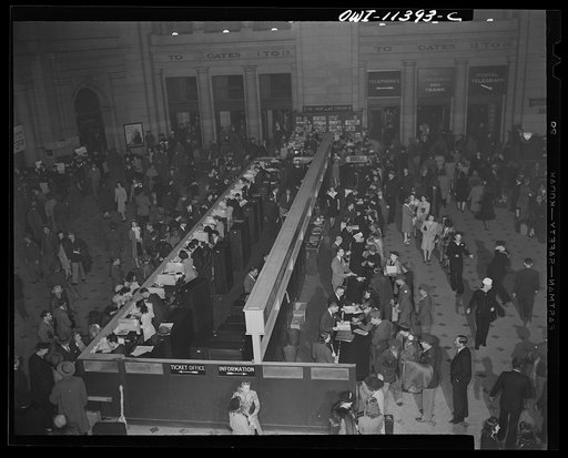 Washington, D.C. Ticket office and information desk at the Union Station