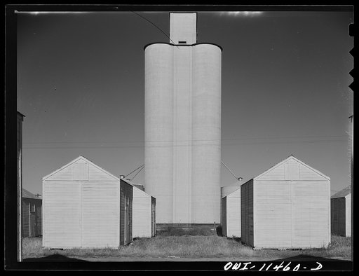 Texhoma, Texas. Wheat storage in the northern Panhandle