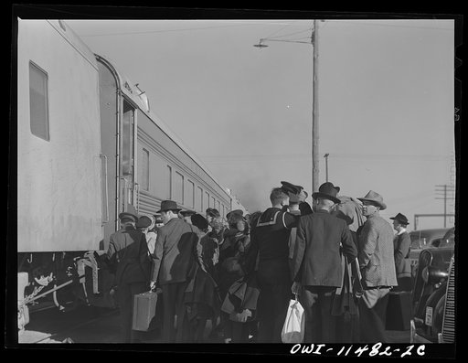Amarillo, Texas. Boarding the Rock Island Rocket