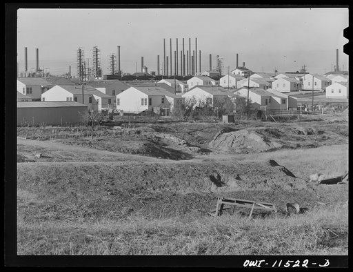 Untitled photo, possibly related to: Phillips refinery. Borger, Texas. Workers' houses