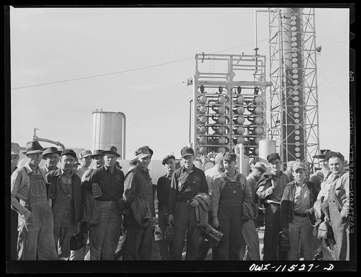 Phillips refinery. Borger, Texas. A group of employees