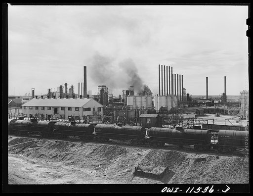 Phillips refinery. Borger, Texas. Loading rack
