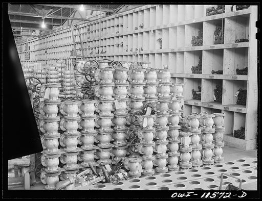 Phillips refinery. Borger, Texas. Warehouse