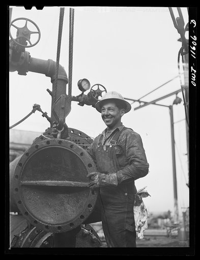 Phillips refinery. Borger, Texas. Worker
