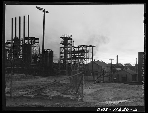 Untitled photo, possibly related to: Phillips refinery. Borger, Texas