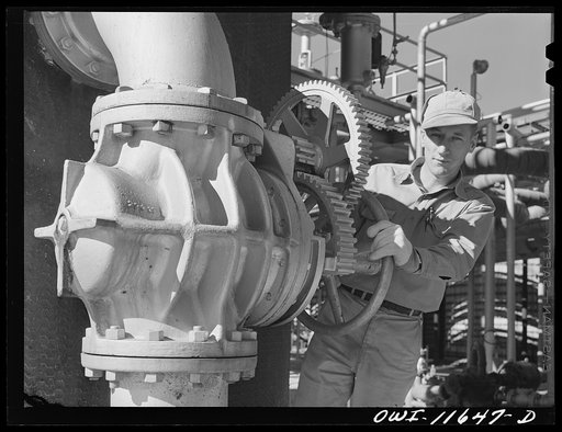 Phillips refinery. Borger, Texas. Still man
