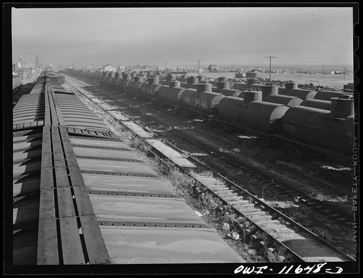 Borger, Texas. Railroad yards