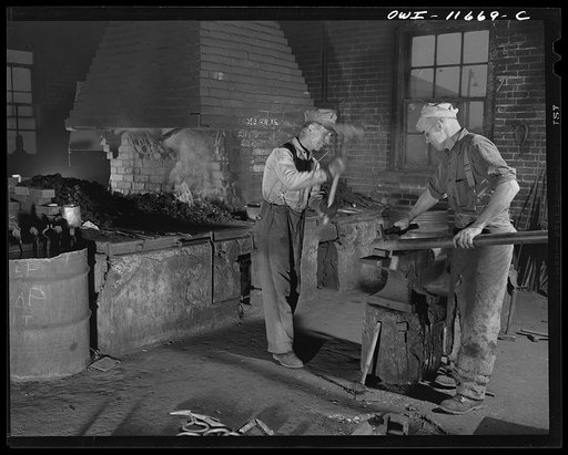 Pittsburgh, Pennsylvania (vicinity). Montour no. 4 mine of the Pittsburgh Coal Company. Blacksmith shop