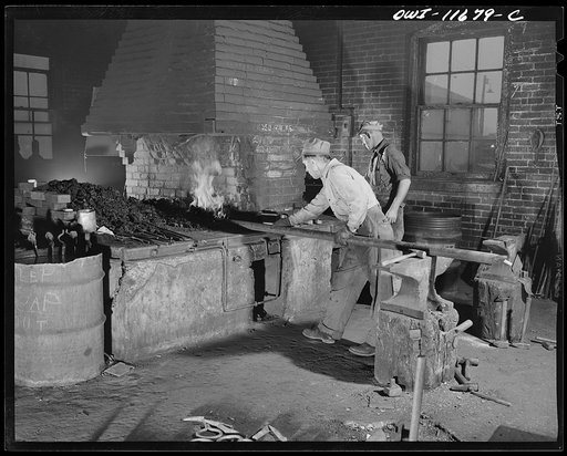 Pittsburgh, Pennsylvania (vicinity). Montour no. 4 mine of the Pittsburgh Coal Company. Blacksmith shop