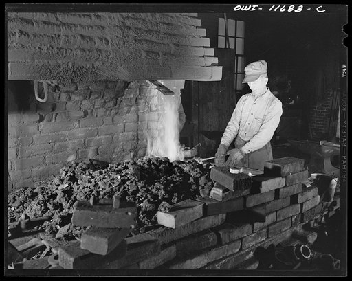 Pittsburgh, Pennsylvania (vicinity). Montour no. 4 mine of the Pittsburgh Coal Company. Blacksmith shop