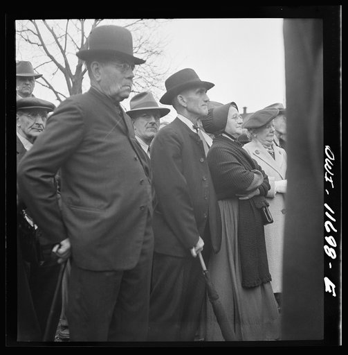Lititz, Pennsylvania. Mennonites at a public sale