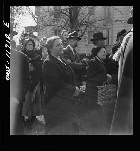 Lititz, Pennsylvania. Bidders at a public sale